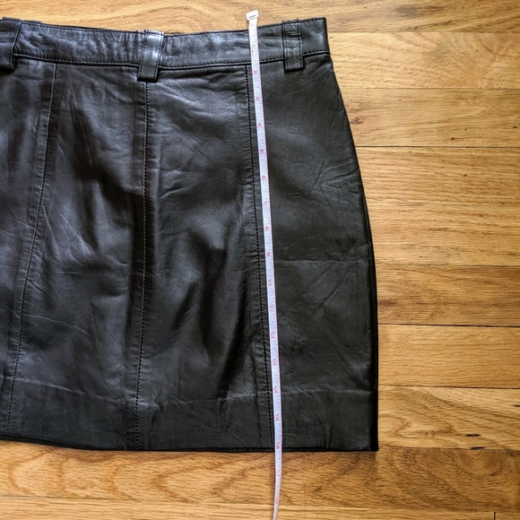 Leather skirt Goth Black - Picture 4 of 6